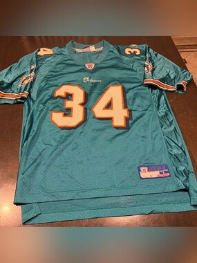 Vintage Reebok Miami Dolphins Ricky Williams NFL Football Jersey size Large